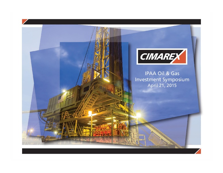 IPAA OGIS – Cimarex Energy Co. – slide 1