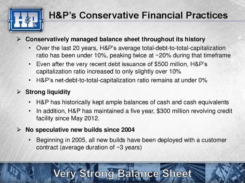 UBS Global Oil & Gas Conference – Helmerich & Payne Inc. – slide 7