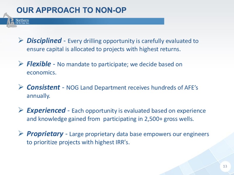 Howard Weil Energy Conference – Northern Oil and Gas, Inc. – slide 12