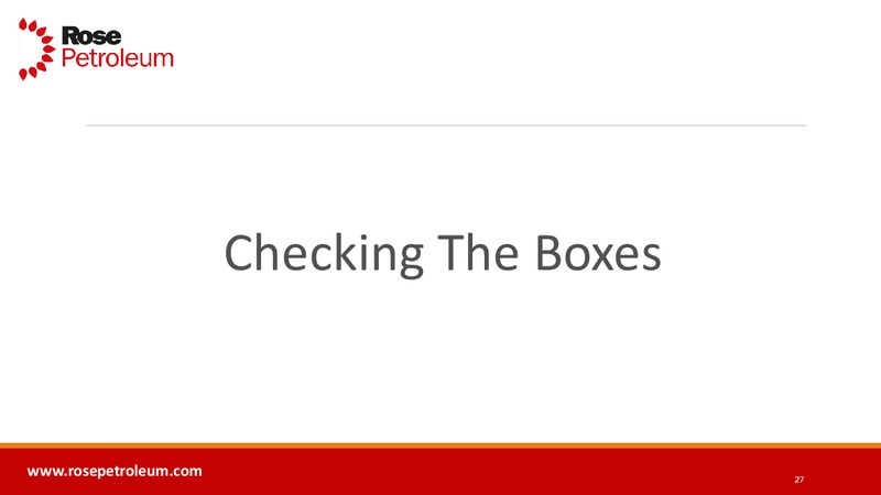 Enercom Conference – Rose Petroleum – slide 26
