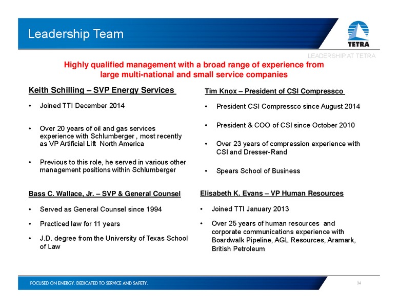 Simmons Energy Conference Las Vegas – Tetra Technologies Inc. – slide 33