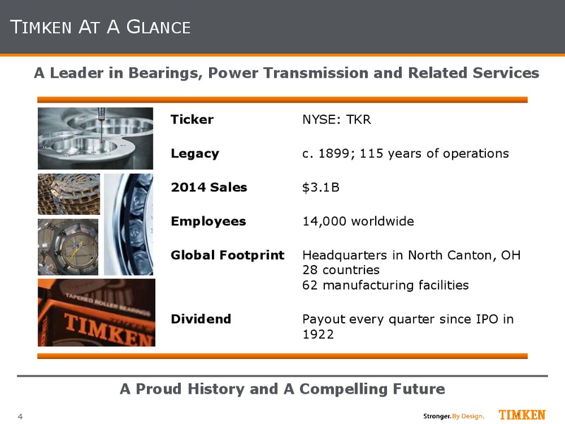 May 2015 Investor Presentation – Timken Steel Material Services – slide 3