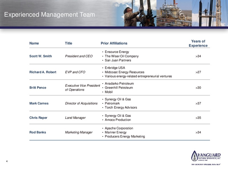 NAPTP 2015 MLP Conference Presentation – Vanguard Natural Resources, Llc – slide 3