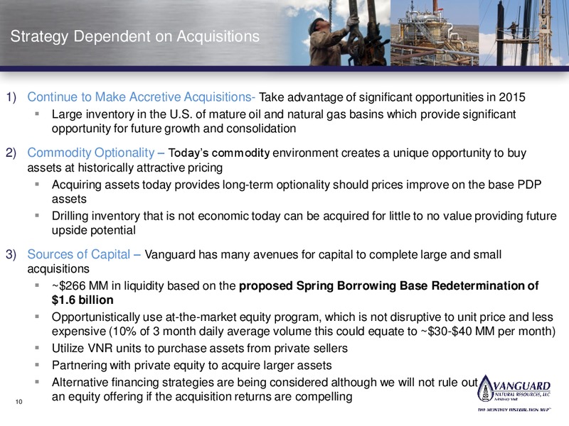NAPTP 2015 MLP Conference Presentation – Vanguard Natural Resources, Llc – slide 9