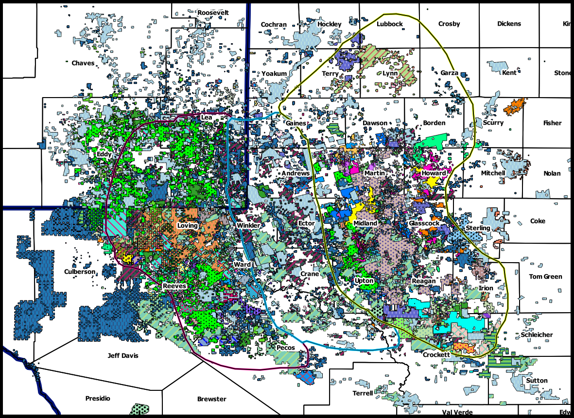 Permian Basin Operator Acreage Map