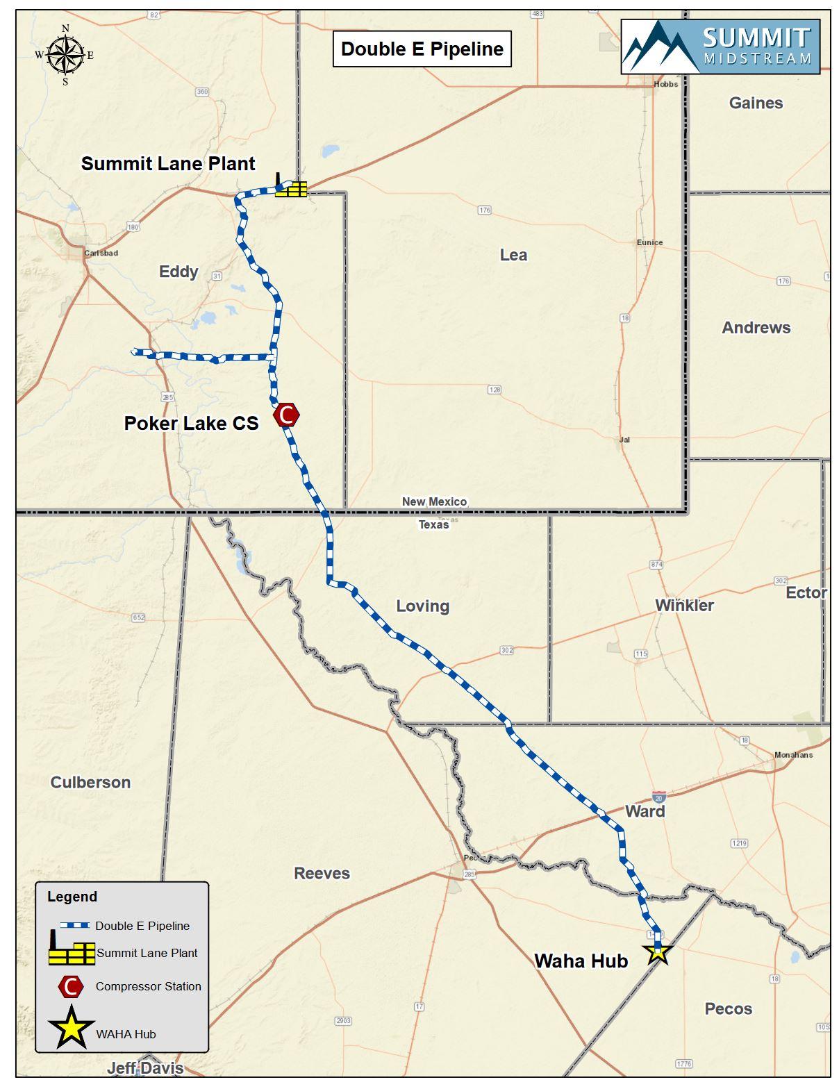 Summit Midstream Provides Update on Double E Pipeline