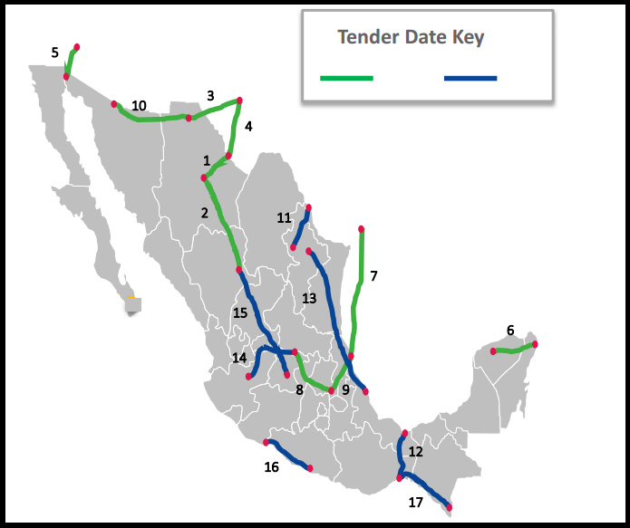 Mexico Pipeline Opportunties- With Map; $13 Billion