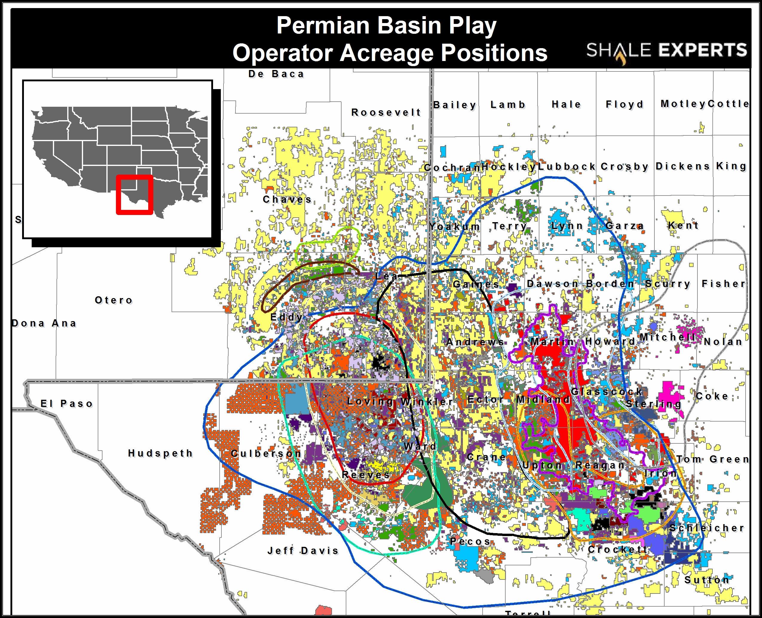 Permian Basin Maps : Wolfcamp, Cline, Spraberry and More